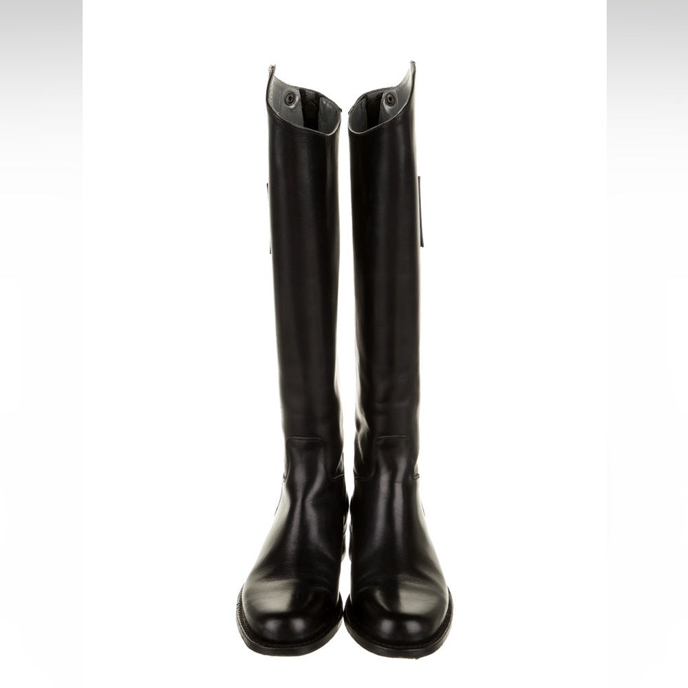 Chanel leather knee high boots - Picture 3 of 6